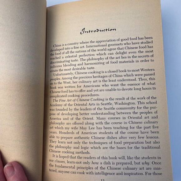 The Fine Art Of Chinese Cooking Dr. Lee Su Jan Hardcover 1977 Over 200 Recipes - Picture 12 of 12